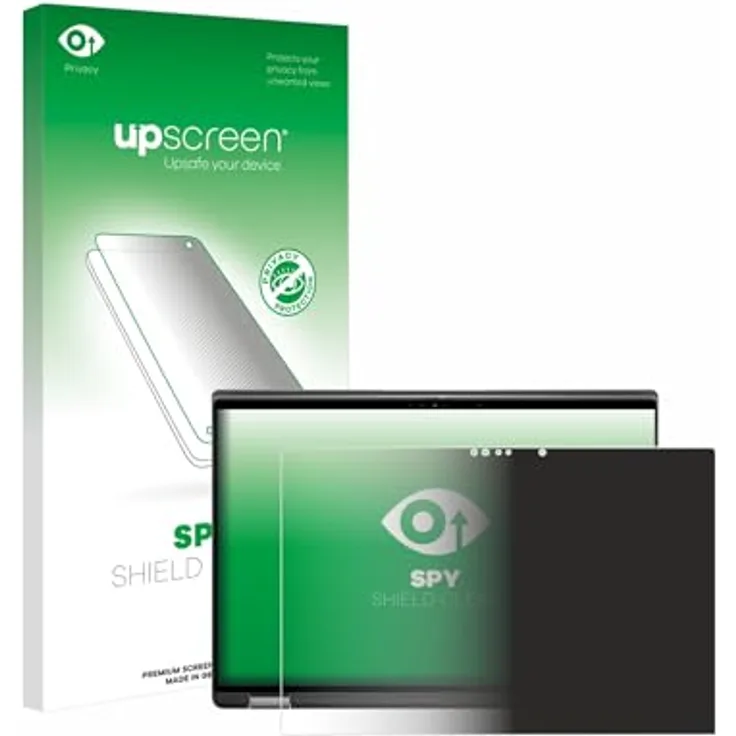 upscreen Blickschutzfolie für Dell Latitude 7440 2-in-1, Anti-Spy Displayschutz mit Blaulichtfilter und blasenfreier Montage, Made in Germany