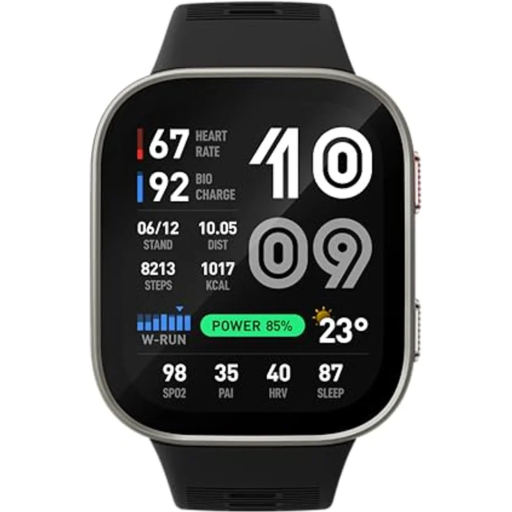 Amazfit Bip Max, Smartwatch mit 2,07" AMOLED Display, GPS, Bluetooth und 20 Tagen Akkulaufzeit, schwarz – Bild 4