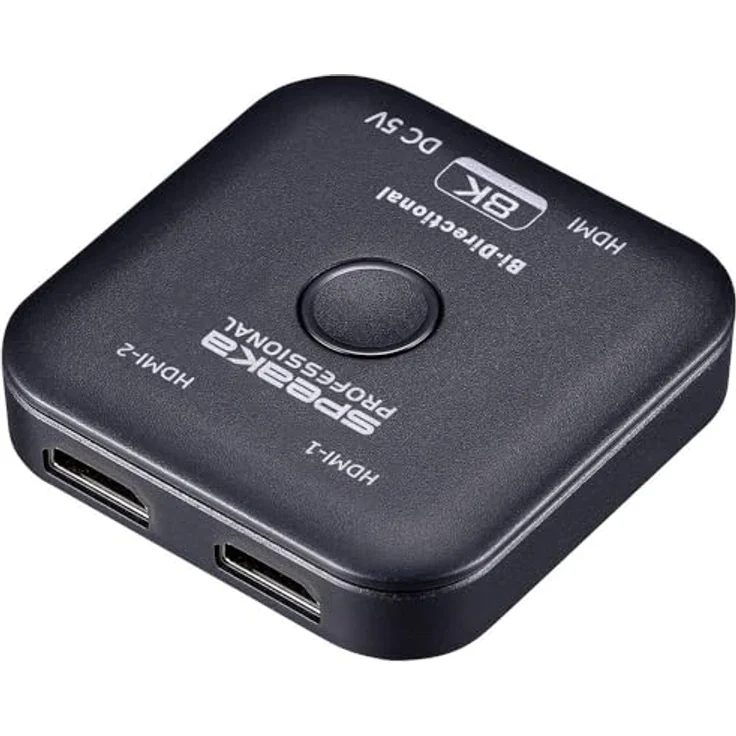 SpeaKa Professional SP-11990132 2 Port HDMI-Switch UHD 8K @ 60 Hz, bidirektional, 7680 x 4320 Pixel, stromversorgungsfrei über HDMI – Bild 2