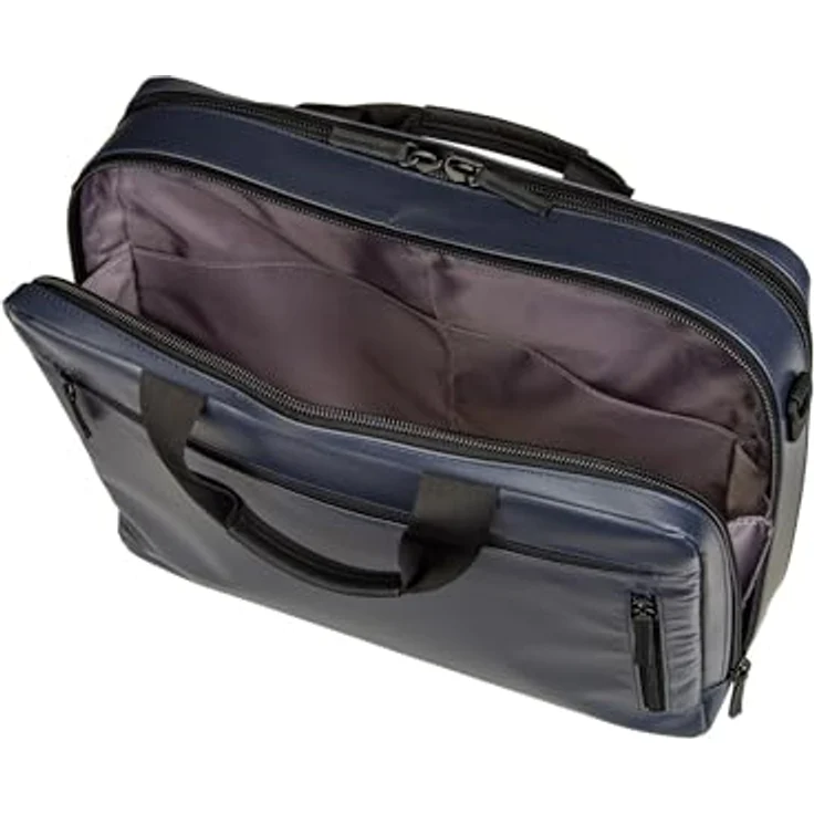 Jost Tolja Aktentasche 38 cm, Laptopfach für Notebooks, schwarzes Design – Bild 7