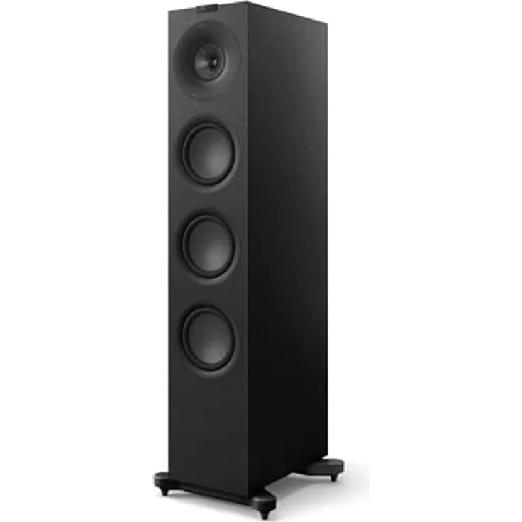 KEF Q11 Meta passiver HiFi-Standlautsprecher, Satin Black | 3-Wege-Bassreflex | Uni-Q-Treiber mit MAT | DREI 16,5 cm Tieftöner