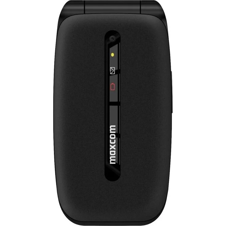 MAXCOM Comfort MM828 4G Schwarz Klapphandy mit großem Display und SOS-Taste