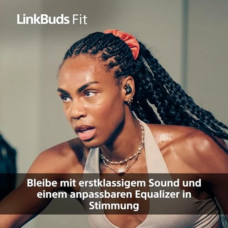 Sony LinkBuds Fit, Truly Wireless Noise Cancelling Bluetooth Earbuds, IPX4, 21h Akkulaufzeit, Umgebungsgeräuschmodus, Multipoint-Verbindung, iOS & Android, Rosa – Bild 4