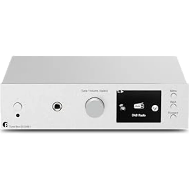 Pro-Ject Tuner Box S3 DAB+, Internetradio mit DAB, DAB+ & FM Tuner, Fernbedienung, WLAN, Kopfhörerverstärker (Silber) – Bild 1