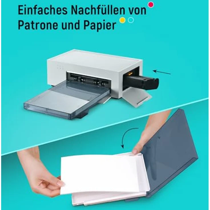 Liene Fotopapier 4x6 Photo Printer Paper 80 Sheets & 2 Ink, langlebig und praktisch, kompatibel mit allen Druckermodellen – Bild 7