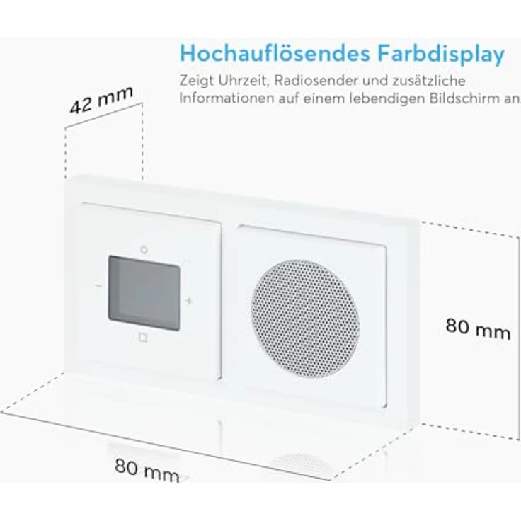 BUSCH-JAEGER Busch-Radio DAB+ 8220 UJ-84-101 Einbauradio, weiß – Bild 5