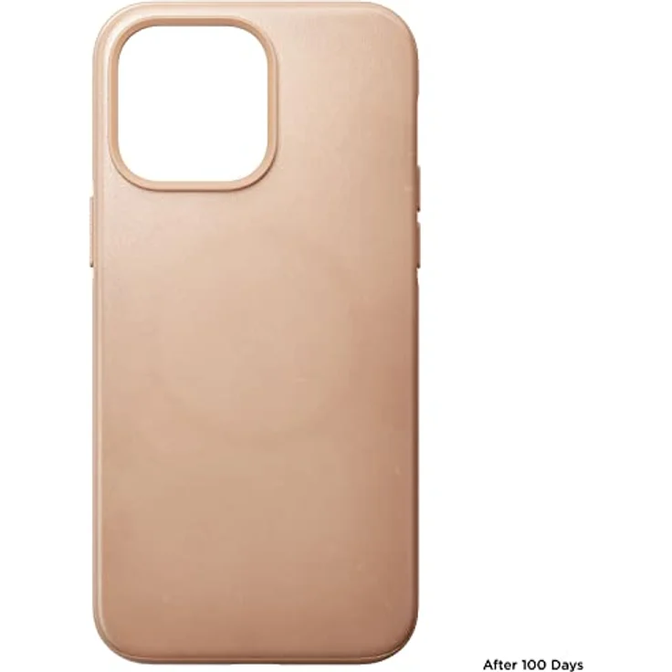 NOMAD Moderne Lederhülle für iPhone 14 Pro Natur Leder 360° Erhöhte Kanten TPE Bumper 10ft Fallschutz Mag Safe & Wireless Charging – Bild 3