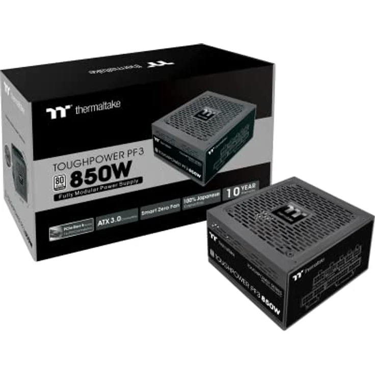 Thermaltake Toughpower PF3 0850W Gen 5 / ATX 3.0 / PCIe Gen 5 Ready/Smart Zero Fan / 80 Plus Platinum/Fully Modular – Bild 1