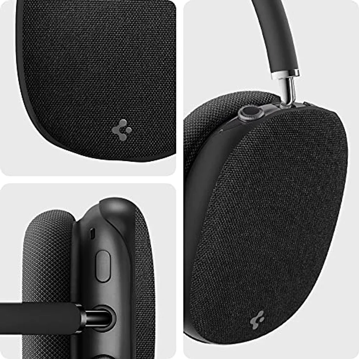 Spigen Urban Fit Airpods Max Hülle - Schwarz, minimales Strickdesign & präzise Ausschnitte – Bild 4