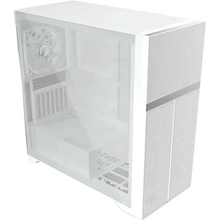 Valkyrie VK02 Lite, Midi/Minitower PC-Gehäuse in Weiß für ATX/Micro/Mini/Flex-ATX und Mini-ITX, inkl. 3,5" Lüfter