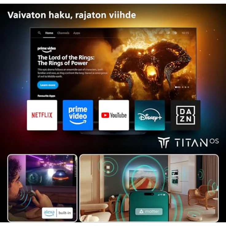 PHILIPS 85PUS9000/12 QLED Ambilight TV, 85 Zoll / 215 cm, UHD 4K, SMART TV mit Ambilight – Bild 7