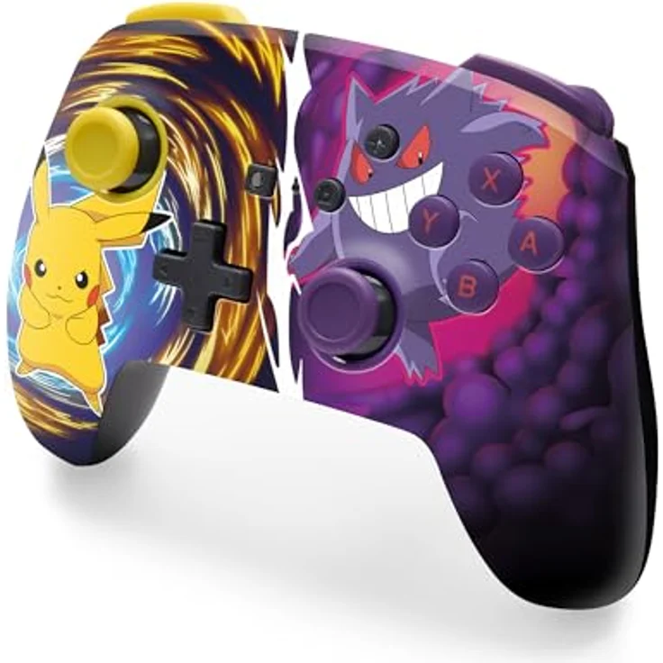 PowerA Enhanced Wireless Controller for Nintendo Switch - Pikachu vs. Gengar, kabellos mit Bluetooth-5.0-Technologie, ergonomisches Design – Bild 5