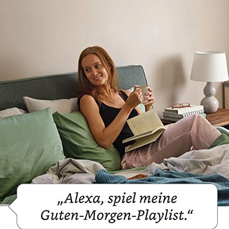 Amazon Echo Plus (2. Generation), mit Premiumklang und integriertem Smart Home-Hub, Sandstein Stoff – Bild 5