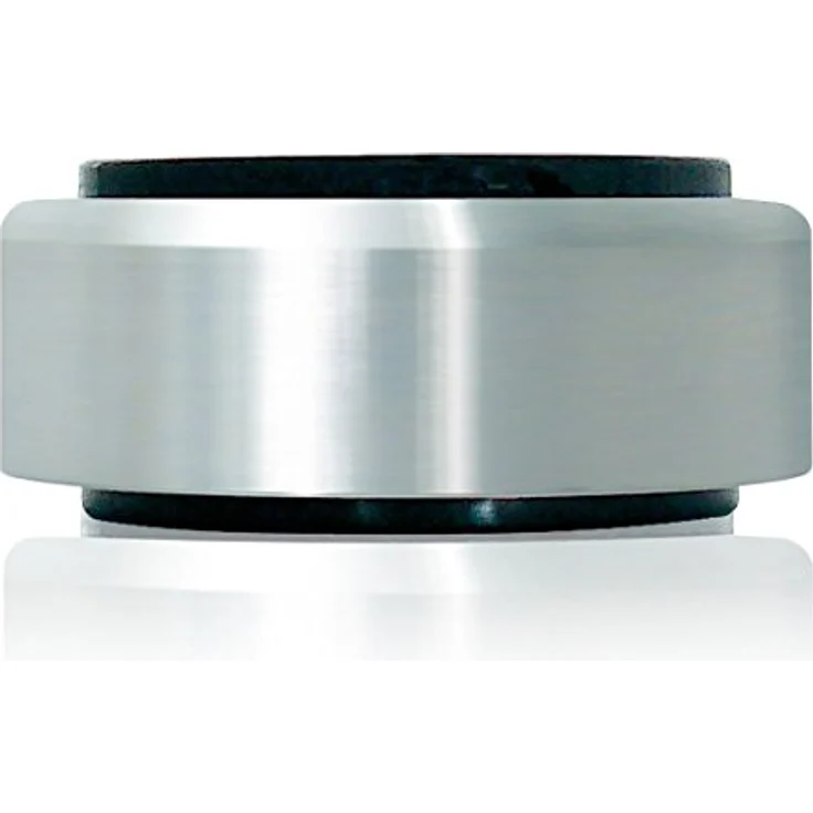 Dynavox Aluminium-Füsse für HiFi-Geräte, 4er-Set, polierte Füße mit hoher Stabilität und Gummi-Dämpfern, Silber – Bild 2