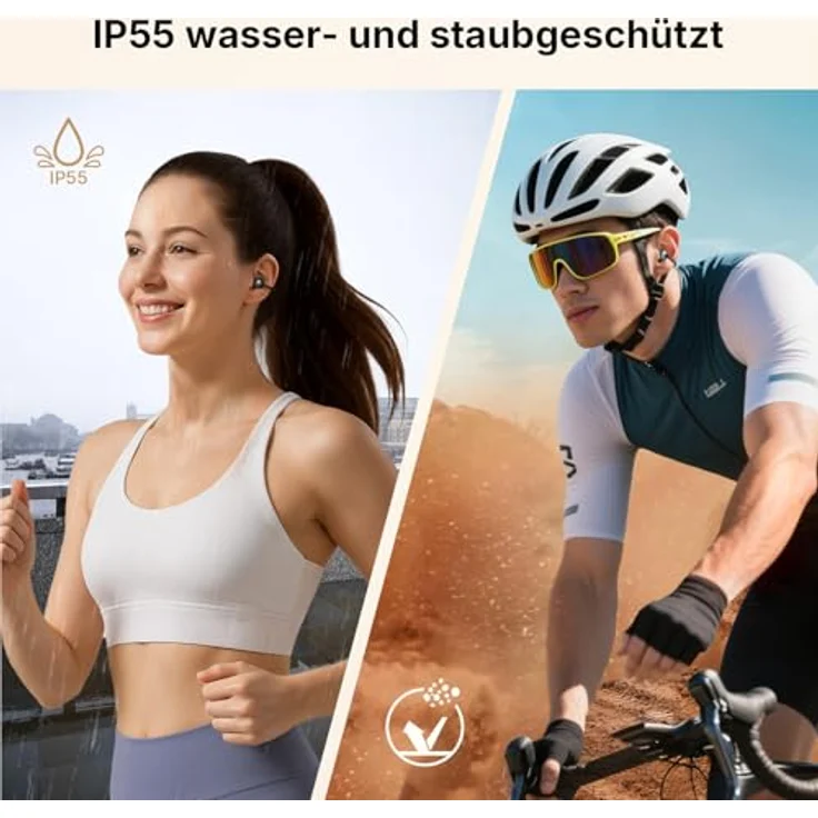 EarFun Clip Open Ear Kopfhörer, Bluetooth 6, 10.8 mm Carbon-Treiber, Hi-Res Audio, LDAC, 40 Std. Akku, IP55, Clip-On Design, komfortabler Sitz, klare Anrufe – Bild 5