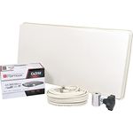 EasyFind Traveller Kit II inkl. Full HD Receiver + Dreibein Adapter (12V) - Campinganlage Easyfind Flat mit EasyFind2 Technology, 10m Koax-Kabel, Flachantenne (1 Teilnehmer)