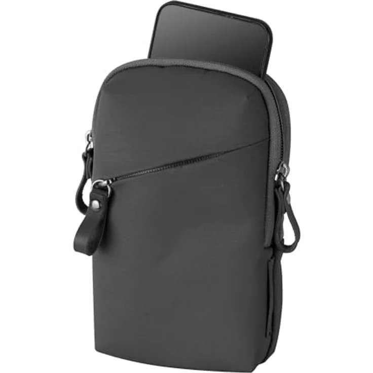 Vanguard VEO Metro SP Smartphone-Tasche, gepolstert, Schwarz, wetterfest mit abnehmbarem Schultergurt und Fronttasche – Bild 3