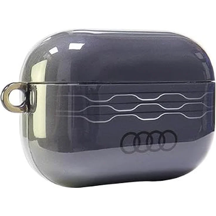 Audi IML Geometrisches Muster Fall für AirPods Pro 2, grau, TPU/PC-Material – Bild 4