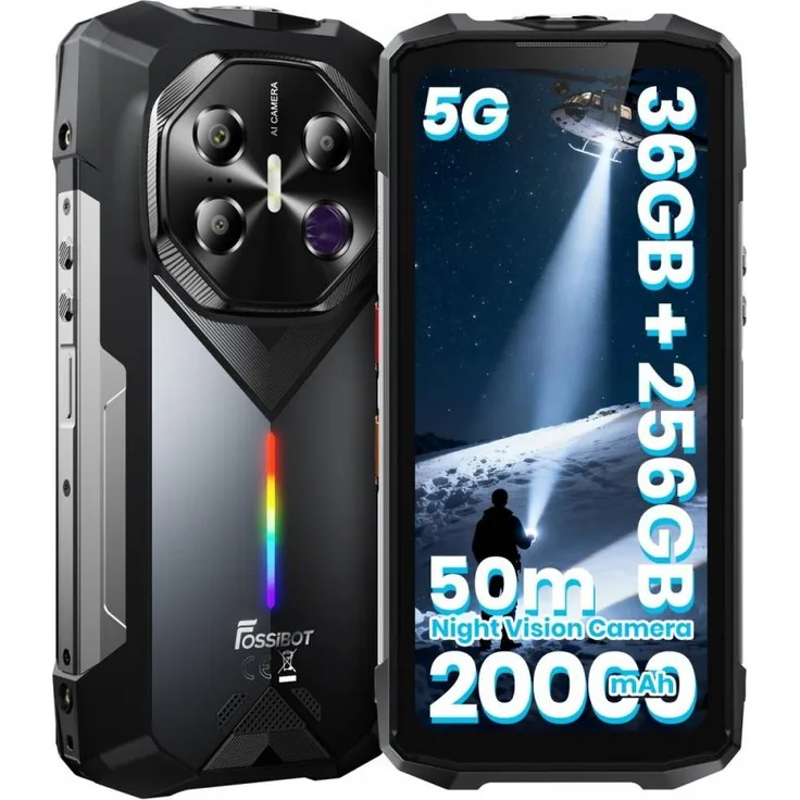 Fossibot Smartfon Smartfon F113 gray (Grau), Smartphone, Grau
