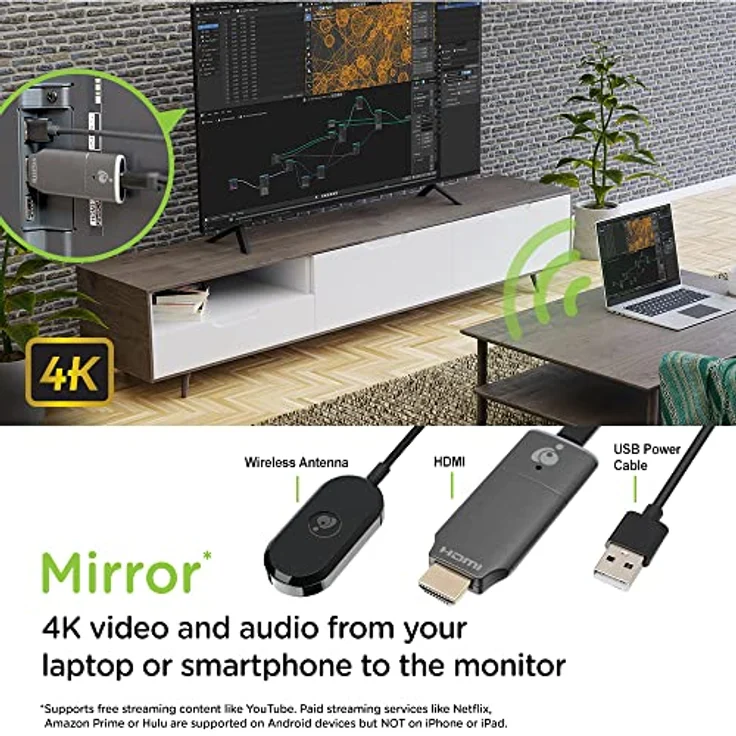 IOGEAR Mini Wireless 4K Screen Sharing GWAVR4K, Streaming-Client mit 4K Unterstützung – Bild 5