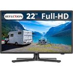 REFLEXION Camping Fernseher 22 Zoll, LED 1080p, Bluetooth, USB, HDMI, großer Blickwinkel LEDW220+