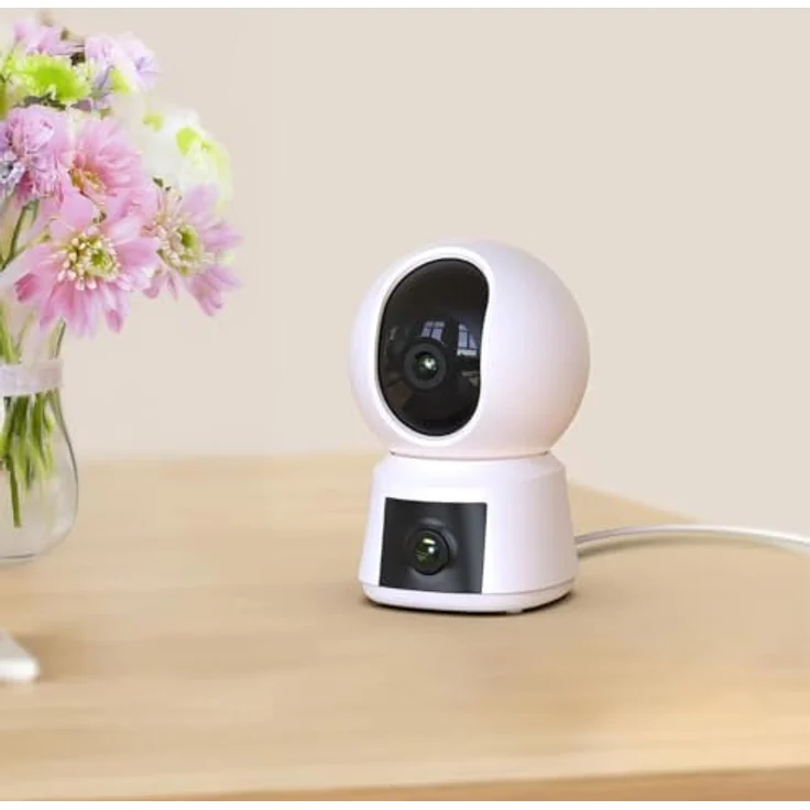 ARENTI P3TT - 3 MP Überwachungskamera für Innenbereiche mit Zwei Objektiven, Schwenk- und Neigefunktion, Dual-Band WLAN, Automatische Verfolgung - Weiß – Bild 4