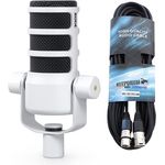RØDE Podmic professionelles Podcast-Mikrofon Weiß + keepdrum XLR-Kabel - Preisvergleich