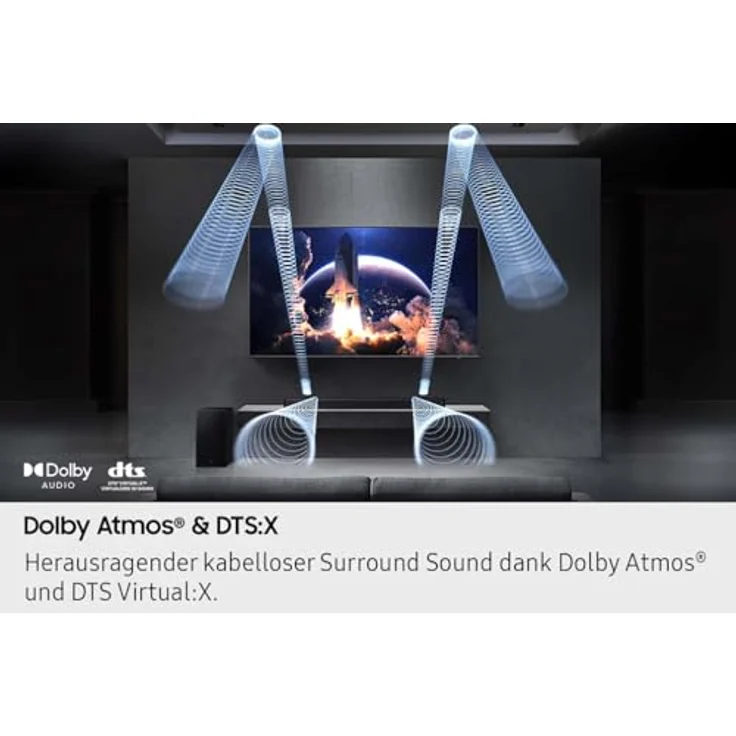 Samsung HW-Q610GF Q-Series 3.1.2-Kanal-Soundbar mit kabellosem 6,5"-Subwoofer, Dolby Atmos, DTS:X, Q-Symphony und Game Mode Pro [2025] – Bild 8
