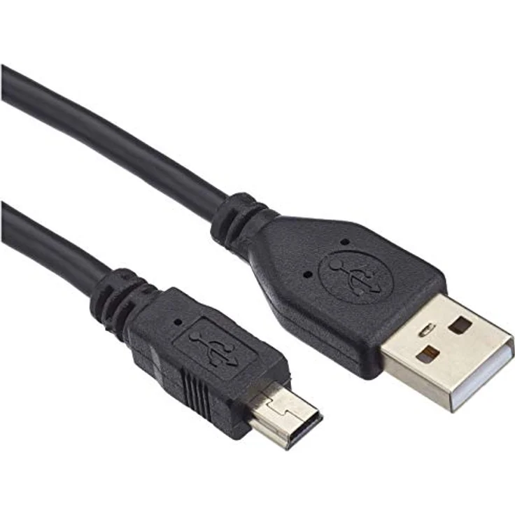 USB 2.0 Mini Kabel, USB-A Stecker-Mini USB-B Stecker, 1,0 m – Bild 2
