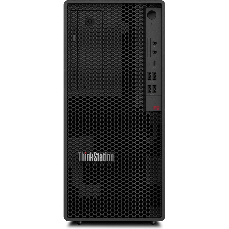 Lenovo ThinkStation P2 Tower Gen 2, Desktop-PC mit 32 GB RAM, 512 GB SSD und RTX 2000 Ada, Schwarz – Bild 1