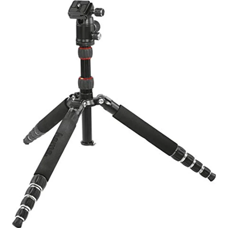 Hama Leichtes Reise-Dreibeinstativ mit 3D-Kugelkopf und Einbeinsativ-Funktion, Traveller Premium Duo 146 Ball, Schwarz – Bild 6