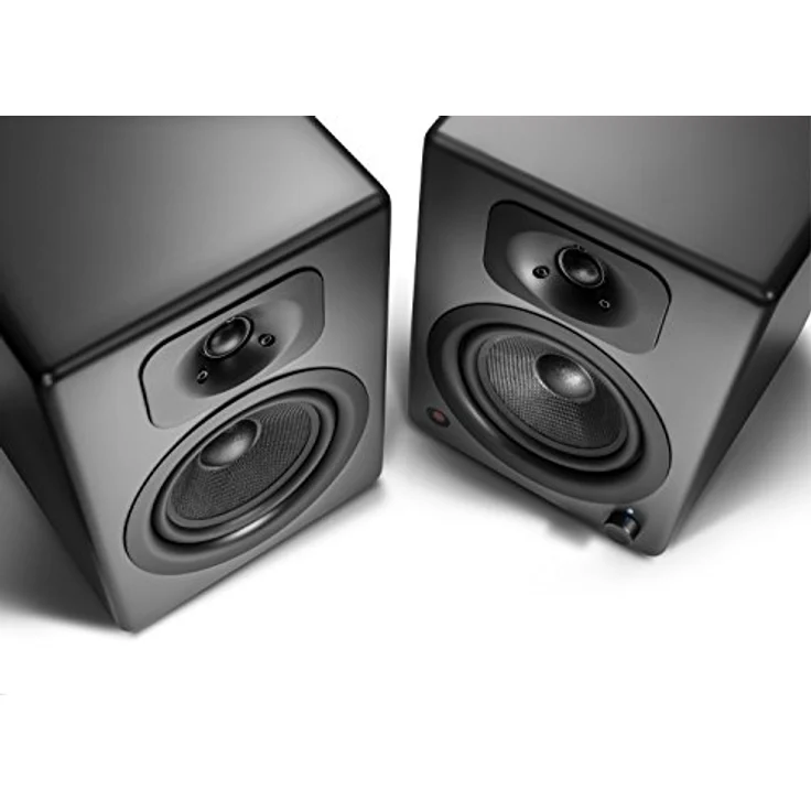 wavemaster TWO NEO stone gray Regallautsprecher-System (60 Watt) mit Bluetooth-Streaming, digitalen Anschlüssen und IR-Fernbedienung Aktiv-Boxen Nutzung für TV-Tablet-Smartphone, dunkelgrau (66364) Regallautsprecher - 60 Watt - schwarz – Bild 3