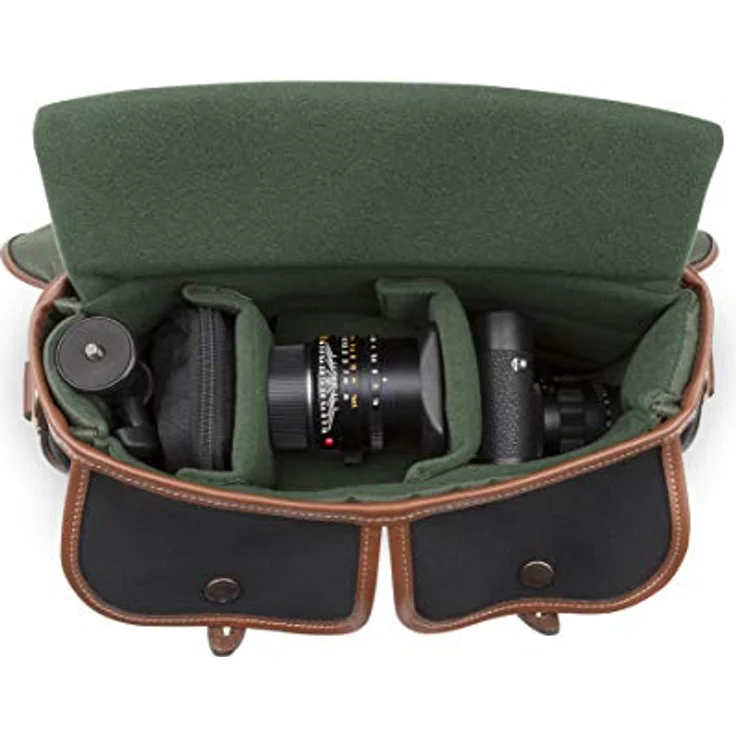 Billingham Small Pro Canvas-Tasche Rucksack (Schnellverschluss-System, Regenabweiser) schwarz und Toasten – Bild 9