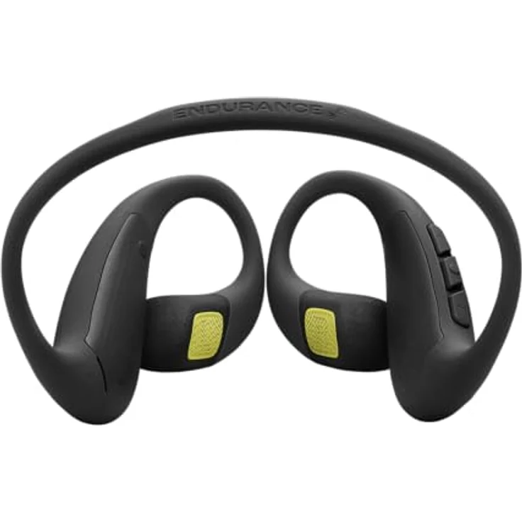 JBL Endurance Pace, Open-Ear-Sportkopfhörer mit Bluetooth, 10 Stunden Akkulaufzeit, IP68 wasser- und staubdicht, Titan-Memory-Draht Nackenbügel, Schwarz/Limette – Bild 5
