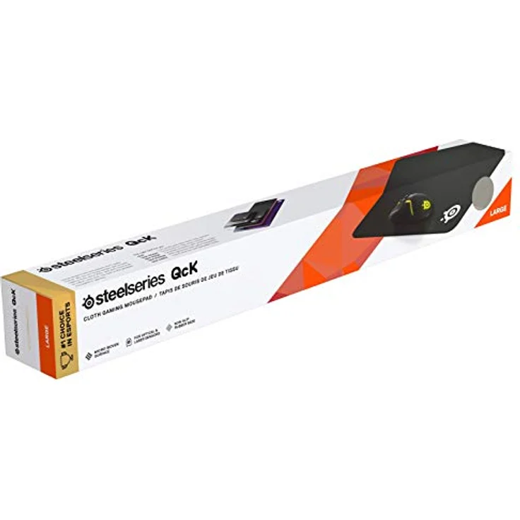 SteelSeries QcK+ - Gaming-Mauspad - 450mm x 400mm x 2mm - Stoff - Gummiunterseite - Schwarz – Bild 5