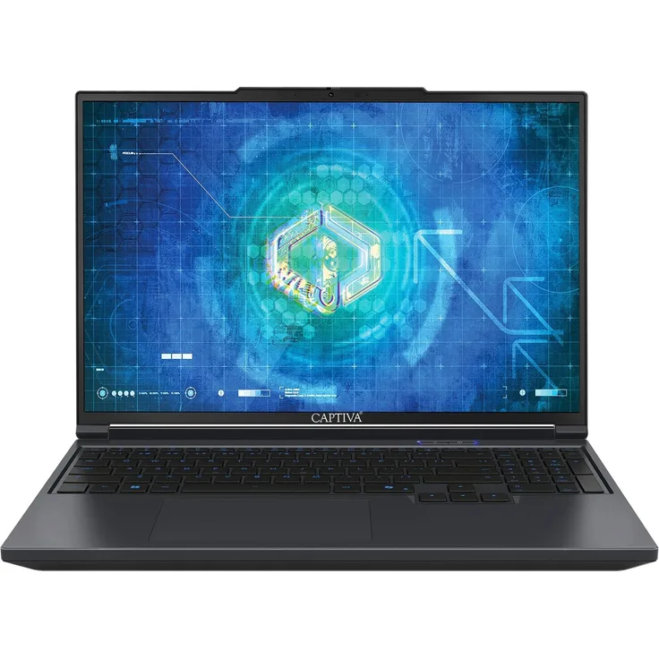 Captiva Highend Gaming I94-492GE, 16" Notebook mit Intel Core i9-14900HX, 32 GB RAM, 2000 GB SSD, NVIDIA GeForce RTX 5070 Ti, WQXGA-Display 300 Hz, Schwarz