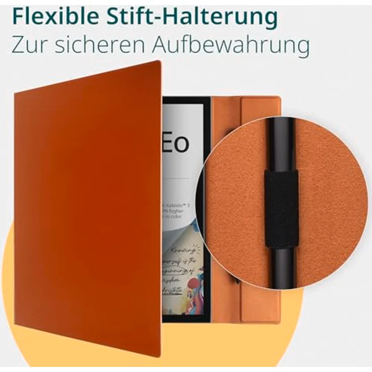 PocketBook Flip Cover für InkPad Eo, elegantes Design mit integrierter Stylushalterung und Sleep-Cover-Funktion, passend für 10,3 Zoll Display – Bild 4