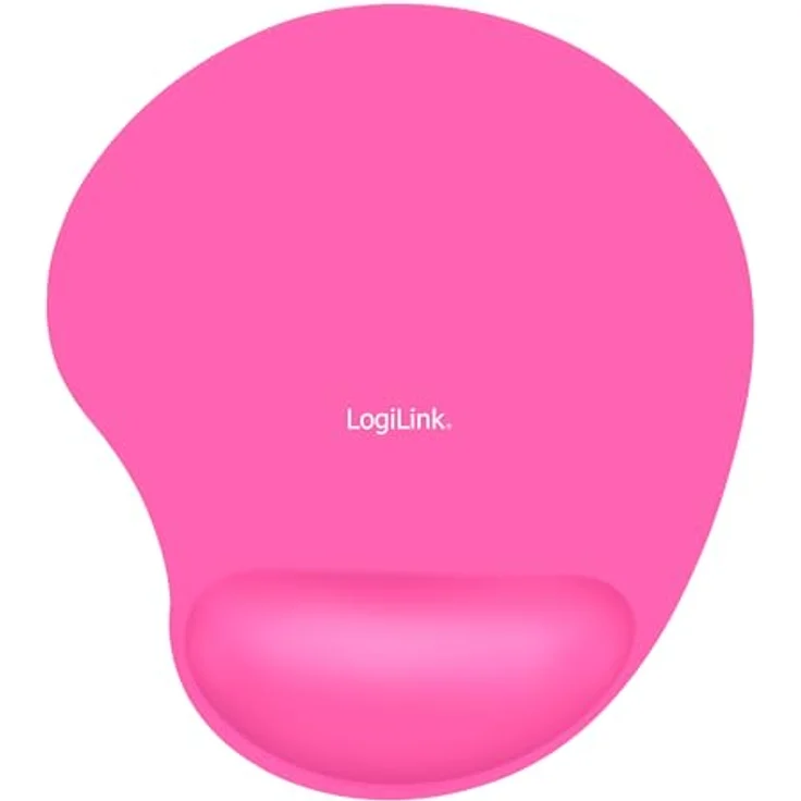 LogiLink Mauspad mit Silikon Gel Handauflage, pink – Bild 2