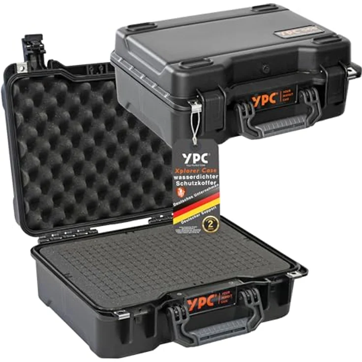 YPC Xplorer Case M Outdoor Case, Fotokoffer wasserdicht, Kamera Hardcase, Drohnen Transportkoffer - 40cm x 33cm x 16,5cm – Bild 1
