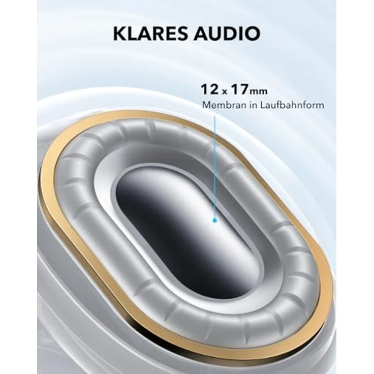soundcore C40i von Anker, Open-Ear Earbuds, Clip-On Kopfhörer, flexibles Gelenk-Design, Tastensteuerung, federleichter Komfort, fester Halt mit ansteckbaren Ohrklammern, große Treiber für klaren Klang, grau – Bild 4