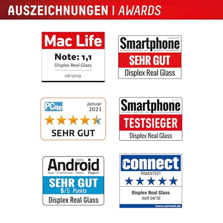 Displex Schutzglas 2D/Clear (10H) für Samsung Galaxy A36, Kratzer-resistente Displayschutzfolie mit Eco-Montagerahmen, Tempered Glas, hüllenfreundlich – Bild 5