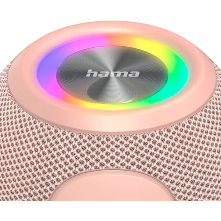 Hama Ball Shape Speaker, Bluetooth® Lautsprecher mit 5 Lichtmodi, 5 W, rosa, 10 Stunden Akkulaufzeit, TWS-Funktion, integrierte Freisprecheinrichtung – Bild 4