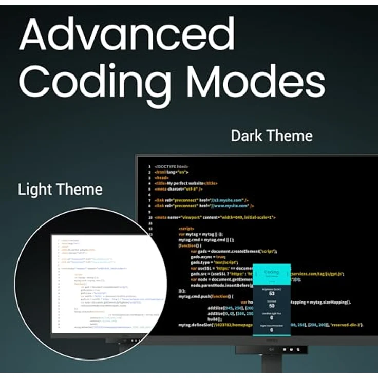 BenQ RD280U 28.2" 4K+ Programmiermonitor mit Hintergrundbeleuchtung und Augenschutz, Ergonomisches Design, MoonHalo Backlight, 3:2 Seitenverhältnis - Preisvergleich – Bild 4