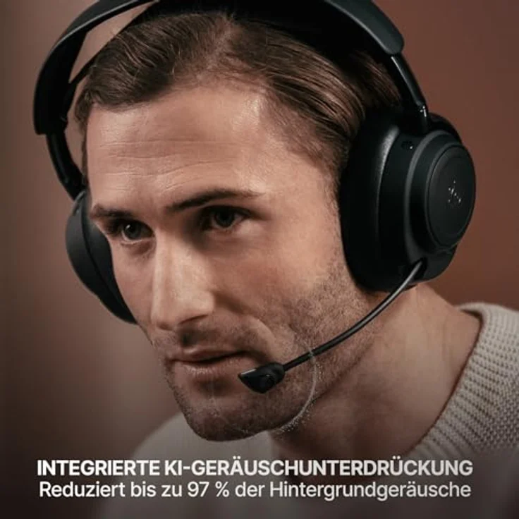 SteelSeries Arctis Nova Elite, Kabelloses Gaming Headset mit 96-kHz/24-Bit-Sound, Active Noise Cancelling, Weiss – Bild 8