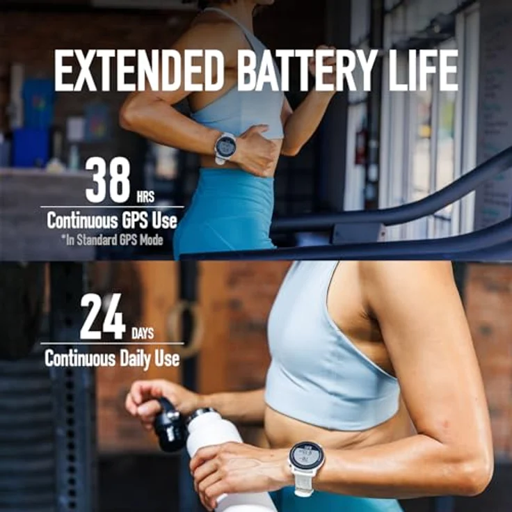 COROS PACE 3 Sportuhr GPS, leicht und komfortabel, 24 Tage Batterielaufzeit, Dual-Frequency GPS, Herzfrequenz, Navigation, Schlaftracking, Laufen, Radfahren und Skifahren (Schwarz Silikon) – Bild 3
