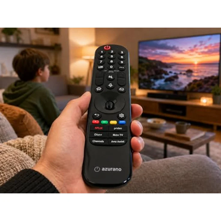 azurano Fernbedienung für LG Universal Magic Remote, AN-MR24GA, AN-MR23GA, AN-MR22GA, AN-MR21GA, sofort einsatzbereit, Voice und Mouse Funktion – Bild 5