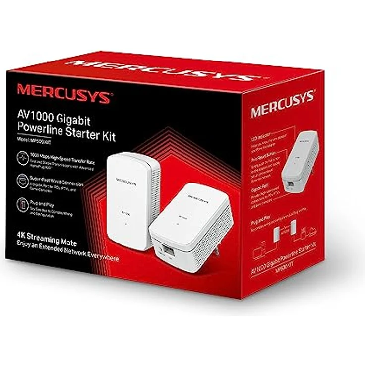 Mercusys POWERLINE AV1000 KIT 1P GIGABIT 1000MBPS 2 UNITÀ (1200 Mbit/s), Powerline, Weiss – Bild 6
