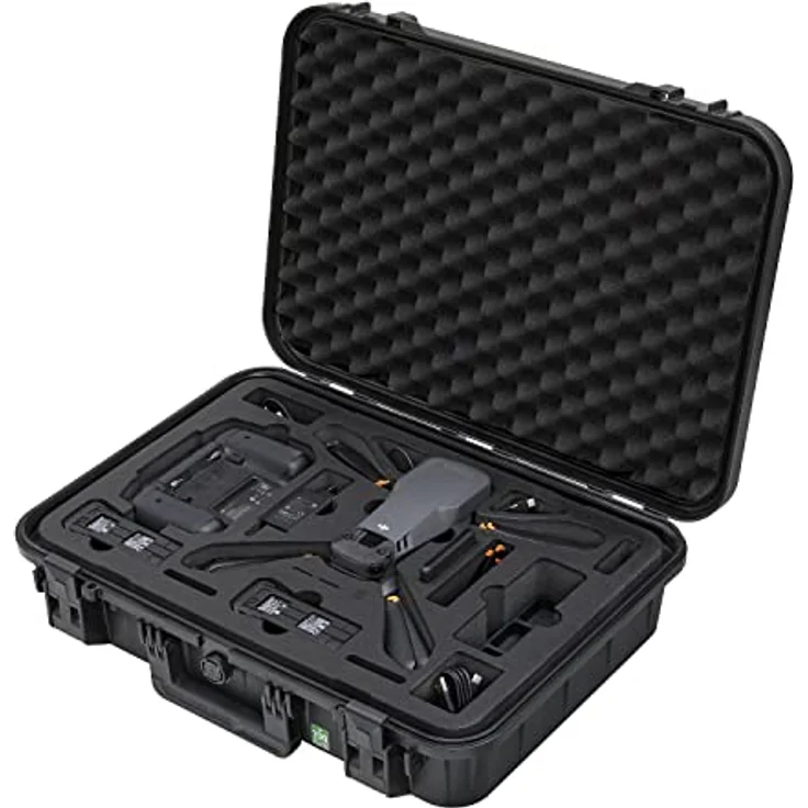 TomCase Koffer Ready to Fly für DJI Mavic 3 / Mavic 3 Classic/Mavic 3 Pro, DJI RC/RC Pro oder Standard Controller, wasserdichter ECO Schutzkoffer – Made in Germany (RTF), Schwarz – Bild 1