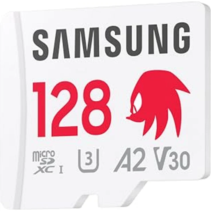 Samsung Sonic the Hedgehog(TM) microSD-Karte mit 128 GB, UHS-I U3, Full HD & 4K UHD, 180 MB/s Lesen, 130 MB/s Schreiben, Datenspeicher für Handheld-Konsolen, MB-MD128SA/LC1 – Bild 2