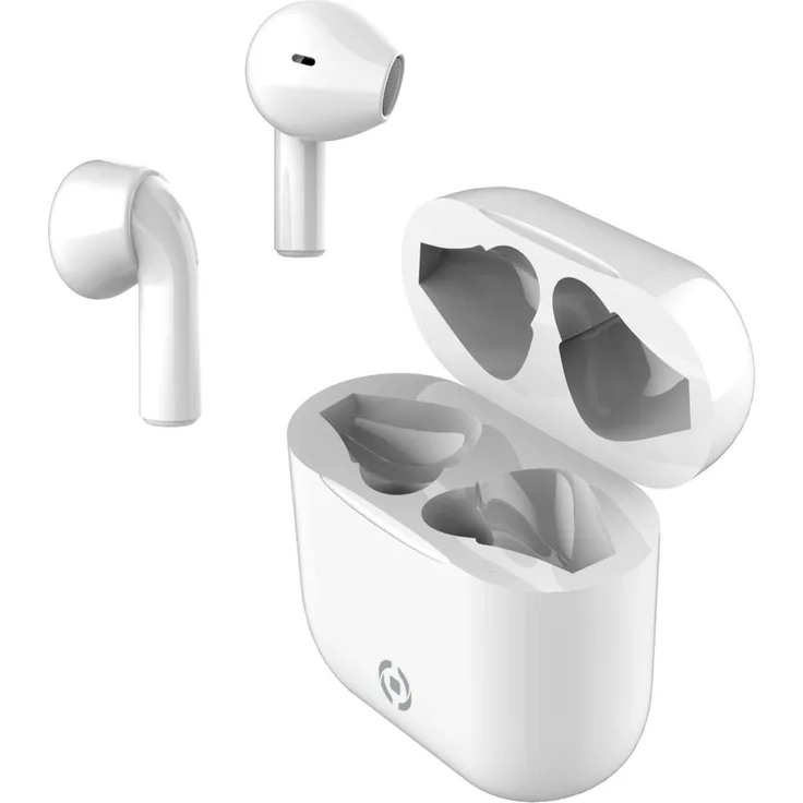 Celly Mini1, Kabellose In-Ear Kopfhörer mit USB Typ-C, Bluetooth und Mikrofon, Weiß